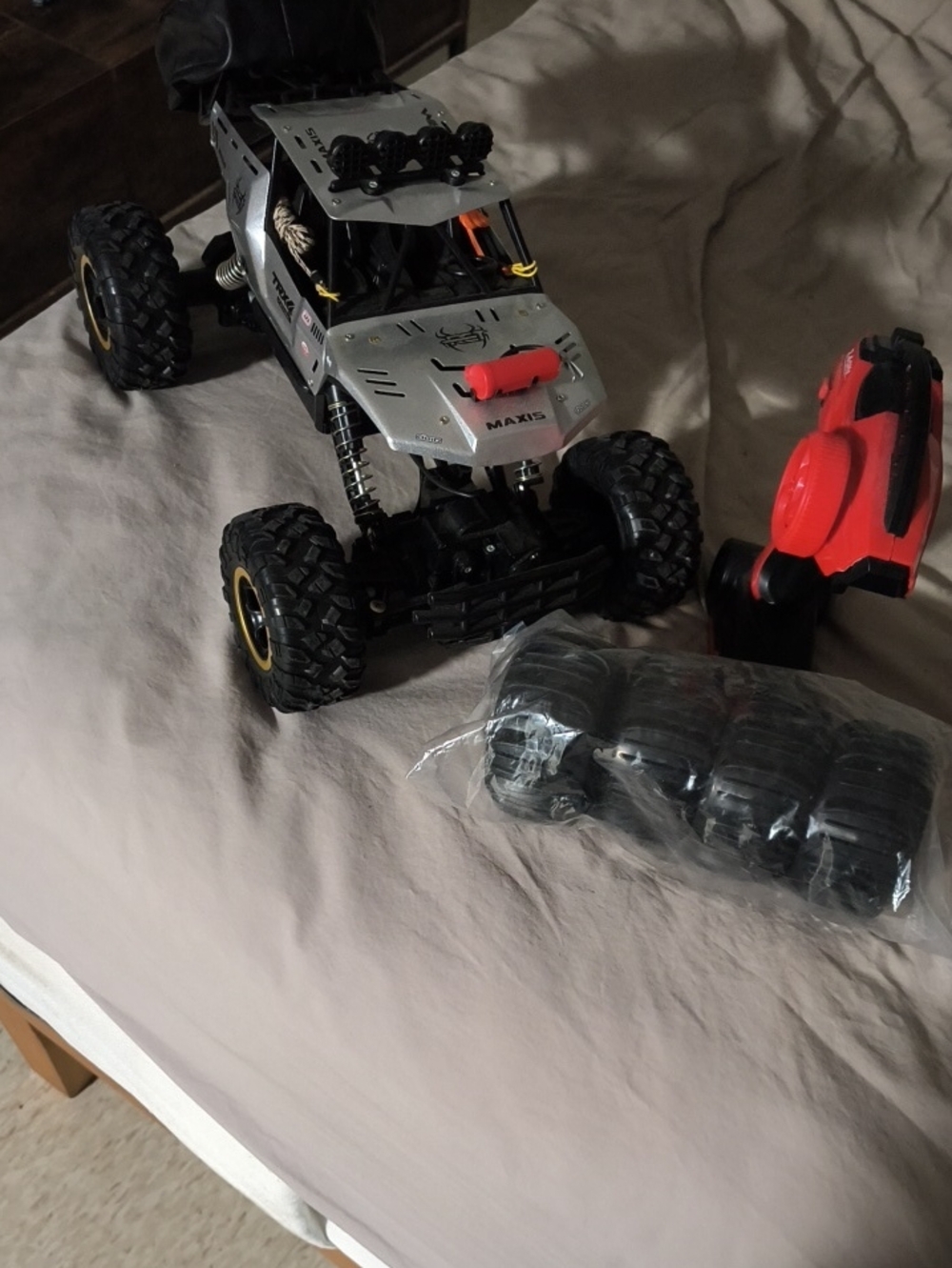 Silver Remote Control Rock Crawler Off-Road Truck - TRX4.